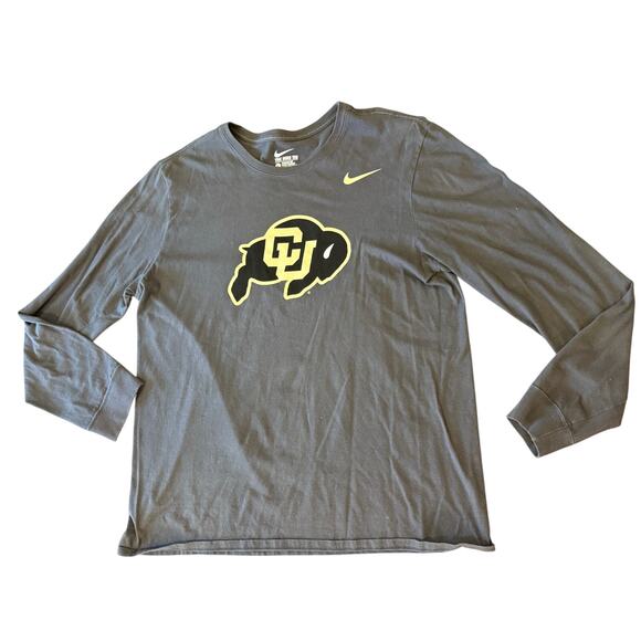 COLORADO UNIVERSITY NIKE L/S Collegiate Tee T-Shirt size L Gameday Football - Picture 1 of 6